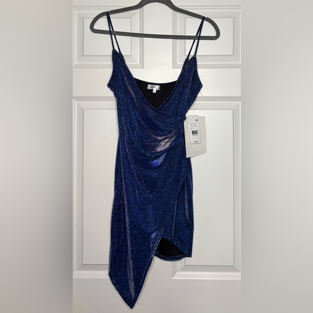 Love, Nickie Lew Cobalt Cocktail Dress Size S (NWT)
